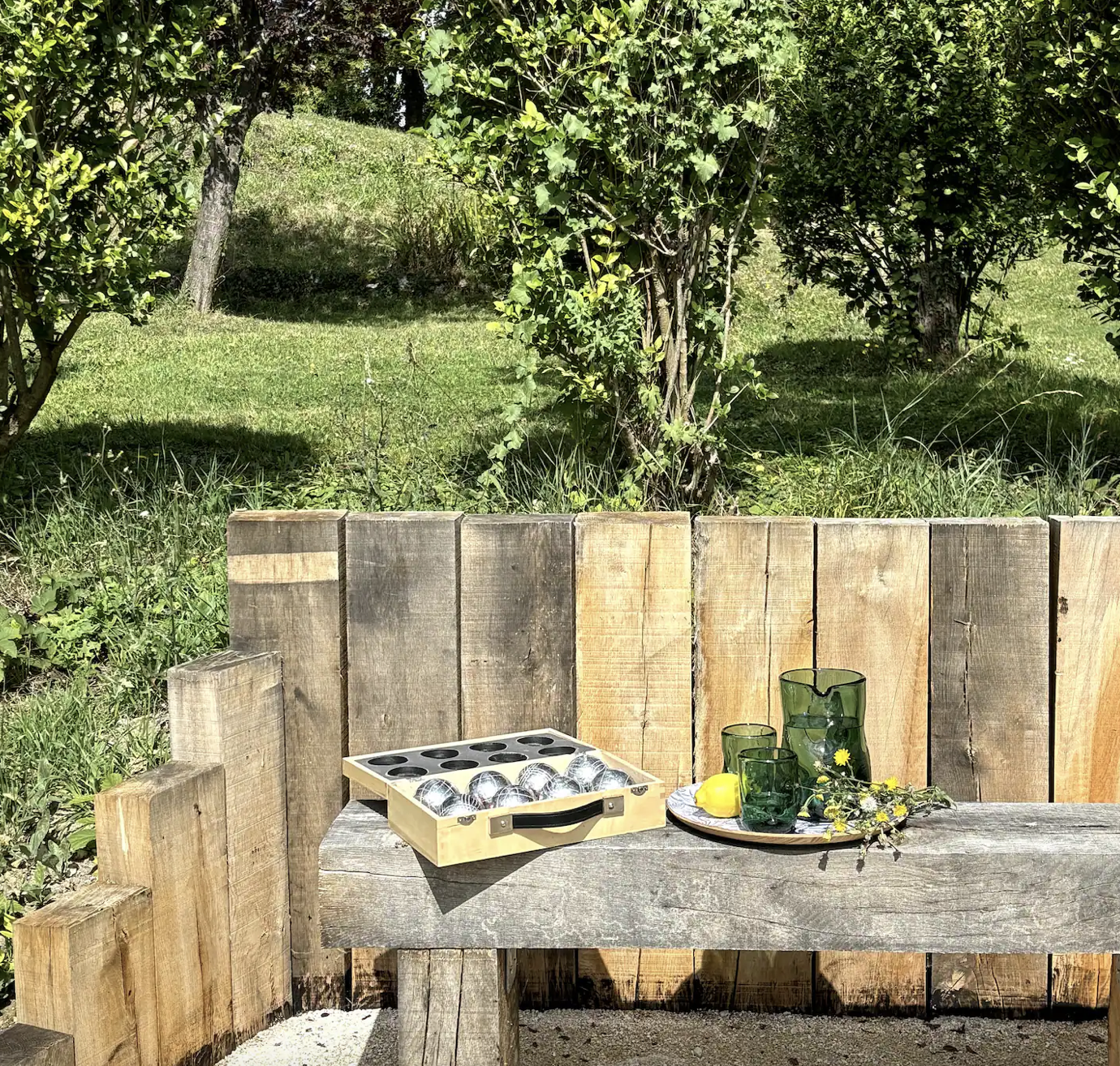 pétanque jardin